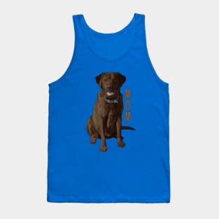 Lab Mom Chocolate Labrador Retriever Dog Lover Tank Top